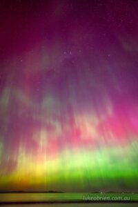 Aurora Australis filling the skies over Tasmania on May 11 2024