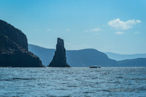 Tasman Island Cruise boat near Cape Pillar